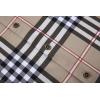 imageAlex Vando Mens Print Plaid Button Down Shirts Wrinkle Free 4Way Stretch Casual Dress Shirt for Men30 BorwnWhite