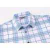 imageAlex Vando Mens Print Plaid Button Down Shirts Wrinkle Free 4Way Stretch Casual Dress Shirt for Men30 WhiteBlue
