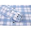 imageAlex Vando Mens Print Plaid Button Down Shirts Wrinkle Free 4Way Stretch Casual Dress Shirt for Men30 WhiteBlue