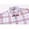 imageAlex Vando Mens Print Plaid Button Down Shirts Wrinkle Free 4Way Stretch Casual Dress Shirt for Men31 WhiteRed