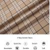 imageAlex Vando Mens Print Plaid Button Down Shirts Wrinkle Free 4Way Stretch Casual Dress Shirt for Men32 Khaki