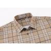 imageAlex Vando Mens Print Plaid Button Down Shirts Wrinkle Free 4Way Stretch Casual Dress Shirt for Men32 Khaki