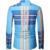 imageAlex Vando Mens Print Plaid Button Down Shirts Wrinkle Free 4Way Stretch Casual Dress Shirt for MenBlueRoyal