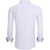 imageAlex Vando Mens Stripe Dress Shirt FastDrying Easy Care Long Sleeve Regular Fit Button Down ShirtsLilac