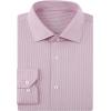 imageAlex Vando Mens Stripe Dress Shirt FastDrying Easy Care Long Sleeve Regular Fit Button Down ShirtsRed