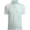 imageAlex Vando Mens Golf Shirt Moisture Wicking QuickDry Print Performance Polo Shirts for MenGreen Sweep Men