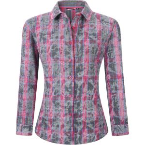 imageAlex Vando Womens Flannel Shirt Regular Long Sleeve Button Down Flannel Shirts for WomenRhinestone RoseGrey