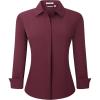 Hidden Placket Burgundy