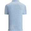 image:imageAlex Vando Mens Check Print Golf Shirt Cooling Stretch Short Sleeve Shirt for Golf Work amp CasualBlue Check