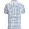 image:imageAlex Vando Mens Check Print Golf Shirt Cooling Stretch Short Sleeve Shirt for Golf Work amp CasualBlue Navy Check