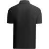 image:imageAlex Vando Mens Golf Polo Shirt Lightweight Textured 4Way Stretch Performance Polo with Mesh SideBlack