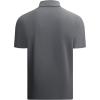 image:imageAlex Vando Mens Golf Polo Shirt Lightweight Textured 4Way Stretch Performance Polo with Mesh SideCharcoal