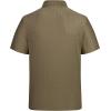 image:imageAlex Vando Mens Jacquard Knit Button Down Shirts Breathable Stretch Business Casual Short Sleeve ShirtCoffee