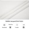 image:imageAlex Vando Mens Jacquard Knit Button Down Shirts Breathable Stretch Business Casual Short Sleeve ShirtWhite