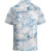 image:imageAlex Vando Mens Lace Shirt Short Sleeve SeeThrough Pattern Summer Beach Button Down ShirtBlue Dye