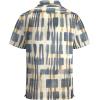 image:imageAlex Vando Mens Lace Shirt Short Sleeve SeeThrough Pattern Summer Beach Button Down ShirtGrey Geometry