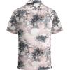 image:imageAlex Vando Mens Lace Shirt Short Sleeve SeeThrough Pattern Summer Beach Button Down ShirtPink Black Flower