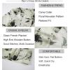 image:imageAlex Vando Mens Linen Blend Print Shirt Camp Collar Short Sleeve Beach Button Down Shirts MenBeige W Black Flower