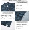 image:imageAlex Vando Mens Linen Blend Print Shirt Camp Collar Short Sleeve Beach Button Down Shirts MenNavy Flower