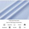 image:imageAlex Vando Mens Print Button Down Shirts Short Sleeve Business Casual Dress ShirtBlue Check