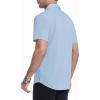 image:imageAlex Vando Mens Print Button Down Shirts Short Sleeve Business Casual Dress ShirtBlue Circle