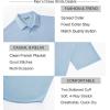 image:imageAlex Vando Mens Print Button Down Shirts Short Sleeve Business Casual Dress ShirtBlue Circle