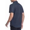 image:imageAlex Vando Mens Print Button Down Shirts Short Sleeve Business Casual Dress ShirtNavy Sail