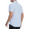 image:imageAlex Vando Mens Print Button Down Shirts Short Sleeve Business Casual Dress ShirtWhite Clover
