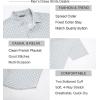 image:imageAlex Vando Mens Print Button Down Shirts Short Sleeve Business Casual Dress ShirtWhite U