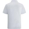 image:imageAlex Vando Mens Print Button Down Shirts Short Sleeve Business Casual Dress ShirtWhite U