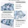 image:imageAlex Vando Mens Seersucker Print Button Down Short Sleeve Summer Beach ShirtsBlue W Navy Flower