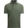 image:imageAlex Vando Mens Golf Polo Shirt Lightweight Textured 4Way Stretch Performance Polo with Mesh SideArmy