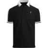 image:imageAlex Vando Mens Golf Polo Shirt Short Sleeve  Performance Stretch Nylon Pique Polo Shirts for Golf Sports amp Casual WearBlack
