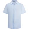 image:imageAlex Vando Mens Print Button Down Shirts Short Sleeve Business Casual Dress ShirtWhite Clover
