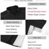 image:imageAlex Vando Mens Golf Polo Shirt Athletic Zip Up Short Sleeve Quick Dry Performance ShirtBlack