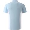 image:imageAlex Vando Mens Golf Polo Shirt Athletic Zip Up Short Sleeve Quick Dry Performance ShirtBlue
