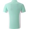 image:imageAlex Vando Mens Golf Polo Shirt Athletic Zip Up Short Sleeve Quick Dry Performance ShirtGreen