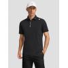 image:imageAlex Vando Mens Golf Shirts Moisture Wicking QuickDry Short Sleeve Performance Dry Fit Active Men Polo ShirtsBlack