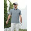 image:imageAlex Vando Mens Golf Shirts Moisture Wicking QuickDry Short Sleeve Performance Dry Fit Active Men Polo ShirtsGrey