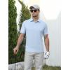 image:imageAlex Vando Mens Golf Shirts Moisture Wicking QuickDry Short Sleeve Performance Dry Fit Active Men Polo ShirtsLtblue