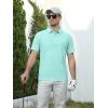 image:imageAlex Vando Mens Golf Shirts Moisture Wicking QuickDry Short Sleeve Performance Dry Fit Active Men Polo ShirtsTurquoise