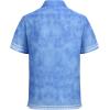 image:imageAlex Vando Mens Linen Blend Short Sleeve Shirt Vintage Printed Beach Button Down Resort Vacation Casual ShirtsBlue Dye