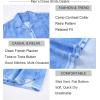 image:imageAlex Vando Mens Linen Blend Short Sleeve Shirt Vintage Printed Beach Button Down Resort Vacation Casual ShirtsBlue Dye