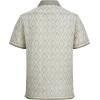 image:imageAlex Vando Mens Linen Blend Short Sleeve Shirt Vintage Printed Beach Button Down Resort Vacation Casual ShirtsKhaki Net