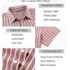 image:imageAlex Vando Mens Linen Short Sleeve Casual Button Down Shirt for Men Beach Wedding ShirtsBurgundy