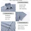 image:imageAlex Vando Mens Linen Short Sleeve Casual Button Down Shirt for Men Beach Wedding ShirtsDarkblue