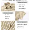 image:imageAlex Vando Mens Linen Short Sleeve Casual Button Down Shirt for Men Beach Wedding ShirtsKhaki