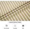 image:imageAlex Vando Mens Linen Short Sleeve Casual Button Down Shirt for Men Beach Wedding ShirtsKhaki