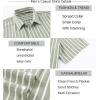 image:imageAlex Vando Mens Linen Short Sleeve Casual Button Down Shirt for Men Beach Wedding ShirtsLtgreen
