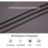 image:imageAlex Vando Mens Long Sleeve Zipper Golf Shirts Color Block Texture Polo Shirt for MenDark Grey 171